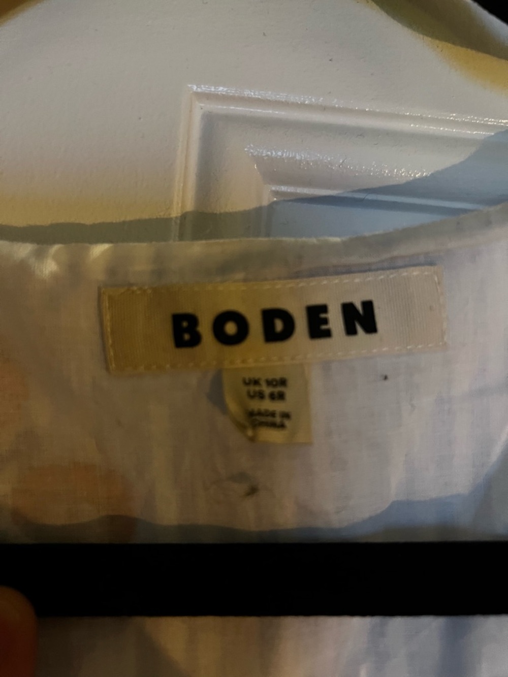 Boden Blue & White Striped Floral Tie-Waist Maxi Dress - Picture 4 of 4